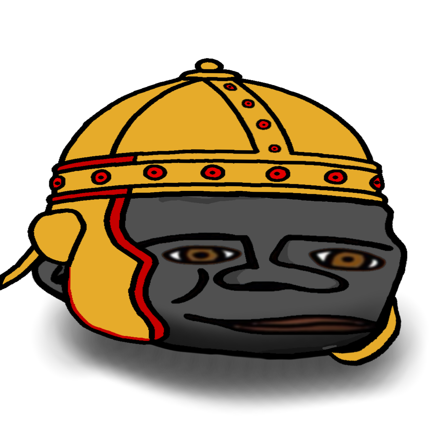 Maimuță cu un ridge helmet